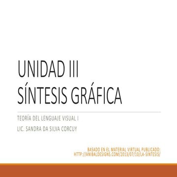Elementos visuales de la imagen sintesis | PPTX