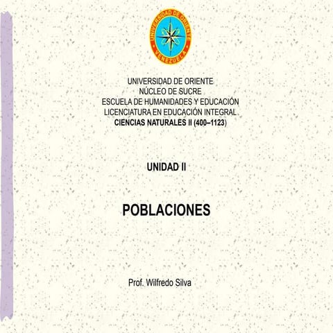 Unidad ii  poblaciones