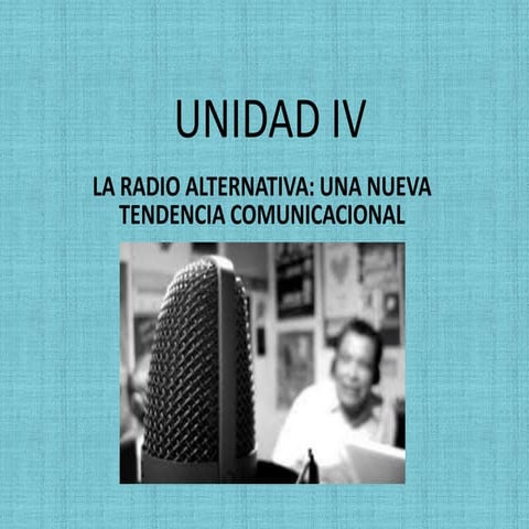 Unidad iv