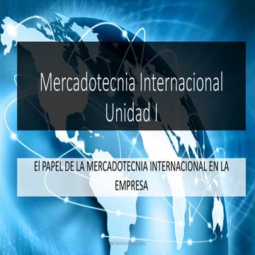 Mercadotecnia Internacional