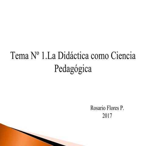 La Didáctica como ciencia