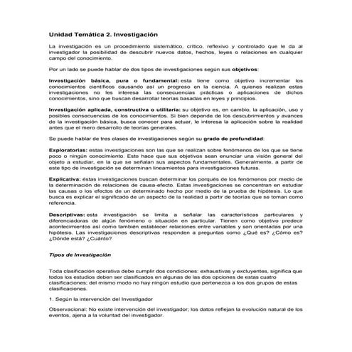 Unidad temática 2. investigación segunda parte