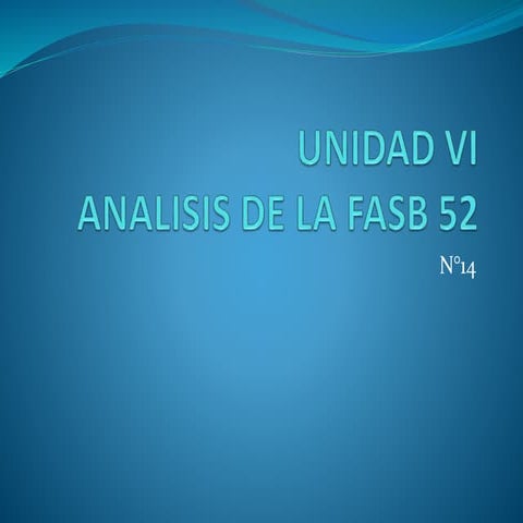 Contenidos y objetivos de la fasb 52 | PPTX
