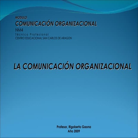 Unid II   La Comunicación en la Empresa
