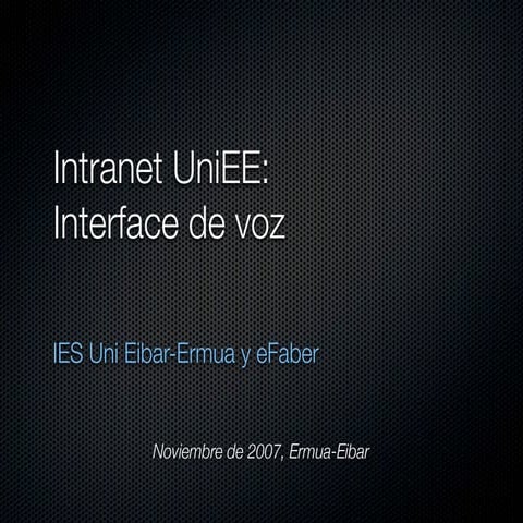 Interface de voz