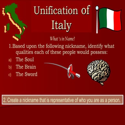 Unification of Italy and Germany