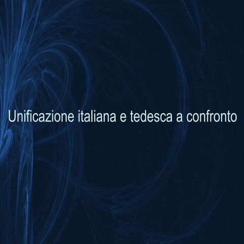 Unificazione Italiana e Tedesca