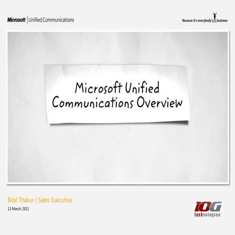 Unified Communications Sales Presentation