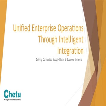 Unified Enterprise Operations Through Intelligent Integration | PPTX
