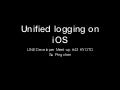 Unified logging on iOS