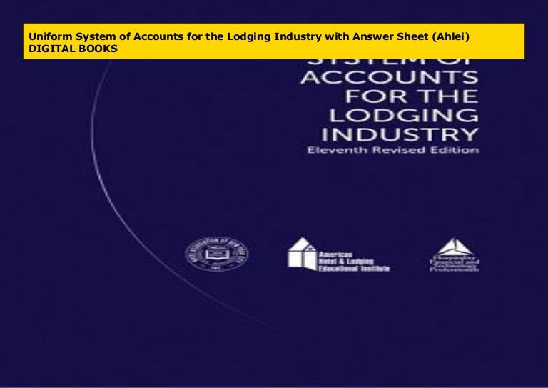 Uniform System Of Accounts For The Lodging Industry Italiano