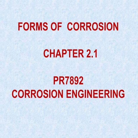 Comprehensive Overview of Uniform Corrosion in Engineering Applications ...