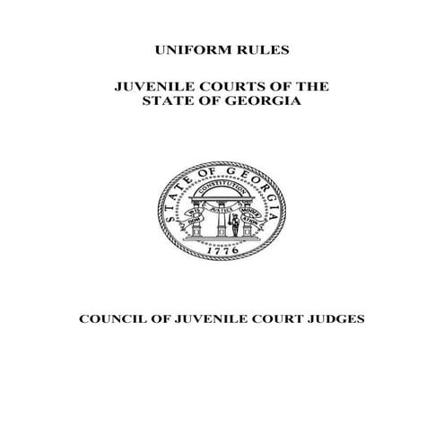 Uniform juvenile court rules   01 22-13