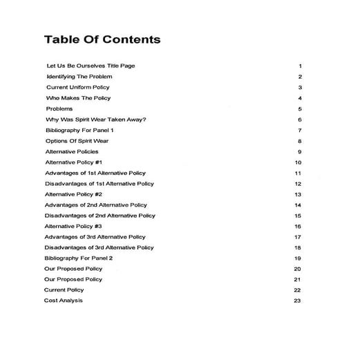 Winton Woods MS-Uniform Policy