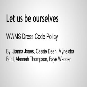 Winton Woods MS- Uniform Policy