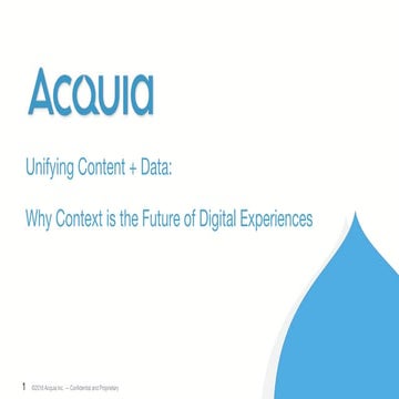 Unifying Content + Data: Why Context is the Future of Digital Experiences