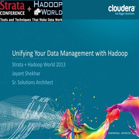 Unifying your data management with Hadoop