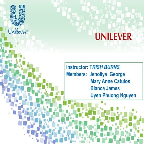 Unilever - Principles of Hospitality Management