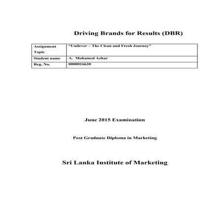 (Unilever) sunlight, laojee, lifebuoy and bru