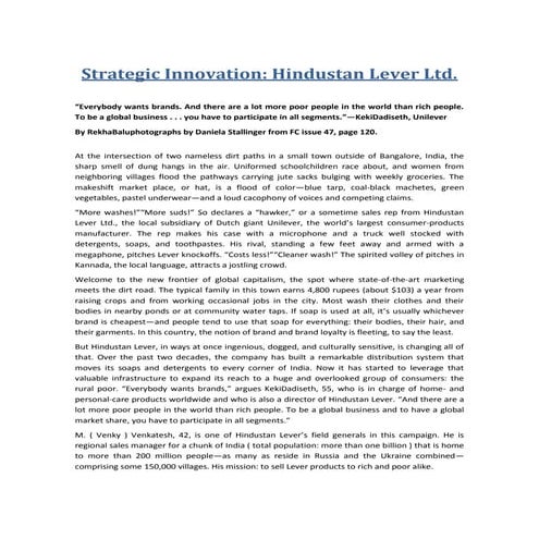 Unilever en la india