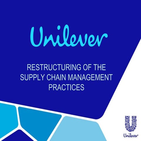 Unilever Supply Chain Management