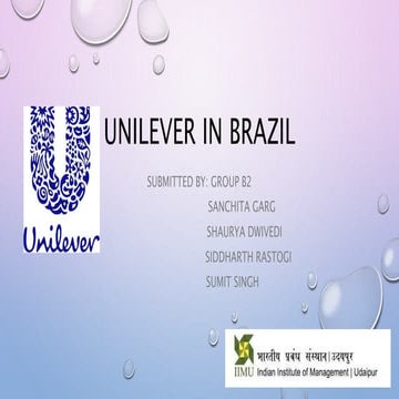 Unilever in Brazil: Marketing Strategy