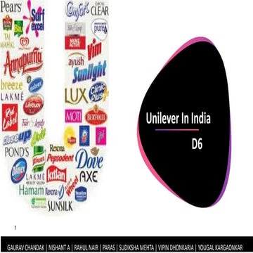 Unilever in india - Project Shakti