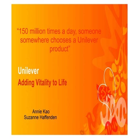 Unilever strategic marketing