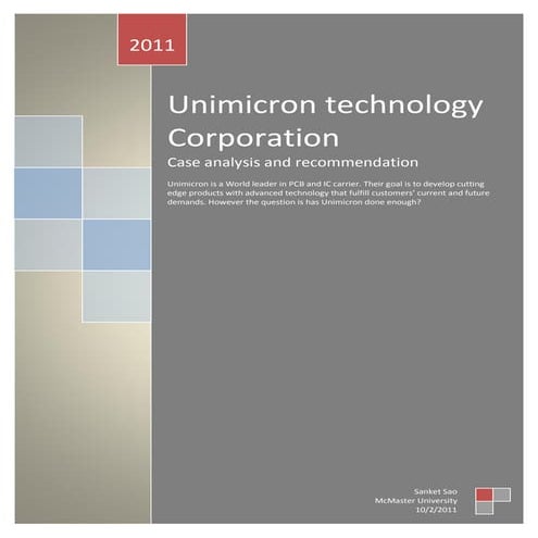 Unimicron case study