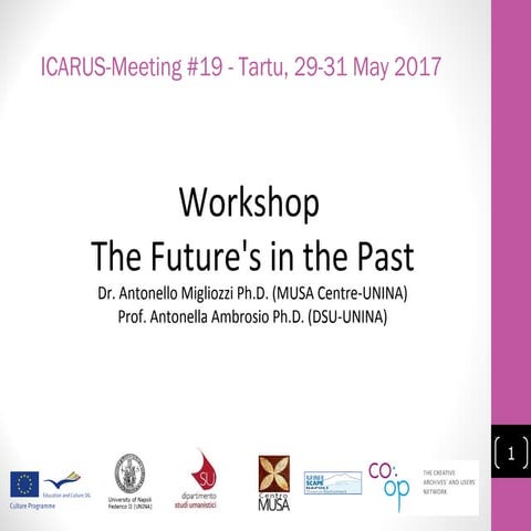 ICARUS-Meeting #19 | 5th co:op partner meeting - Prof. Antonella Ambrosio Ph....