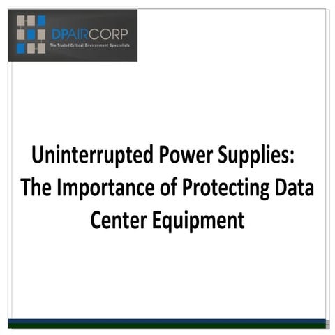 Uninterruped Power Supplies - DP Air 