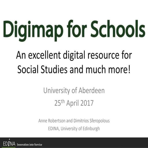 Digimap for Schools - an excellent digital resource for Social Studies and mu...