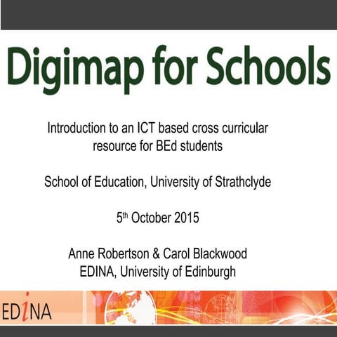 Digimap for Schools for Primary Schools