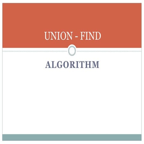 Union find | PPT