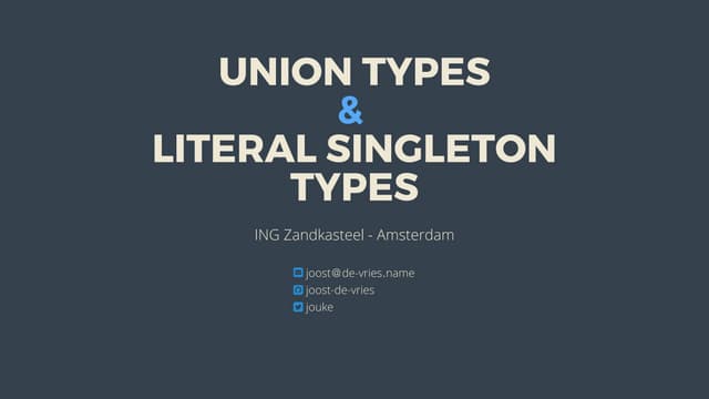 Union Types and Literal Singleton Types in Scala (and Typescript)