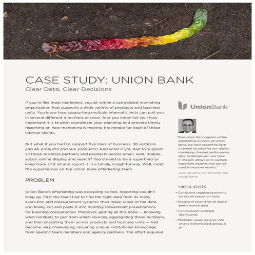 Union Bank Case Study by BECKON