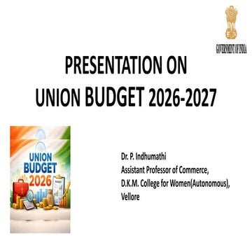 Comprehensive Analysis of India's Union Budget 2026-2027: Economic ...