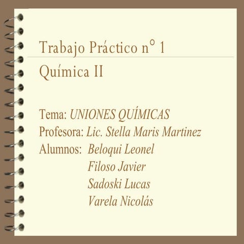 Uniones Químicas