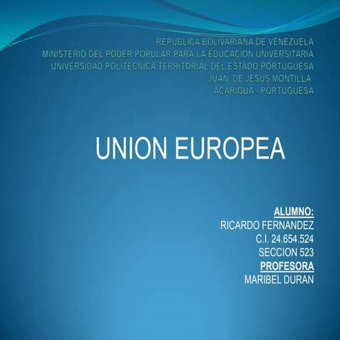 instituciones de la Union europea eu.ppt