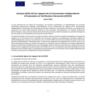 Analyse MOE UE du Rapport de la Com...