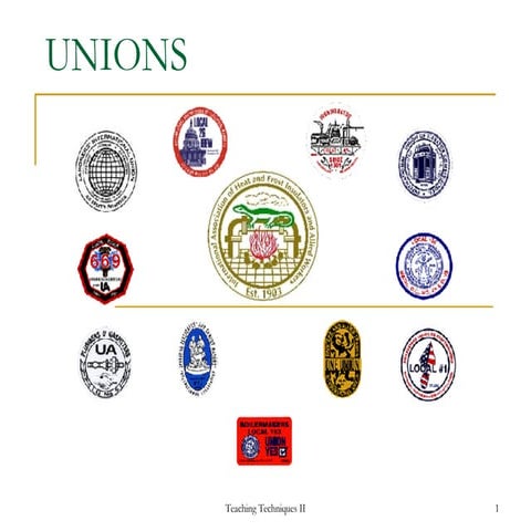 Unions