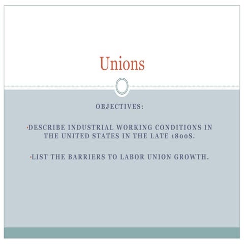 Unions