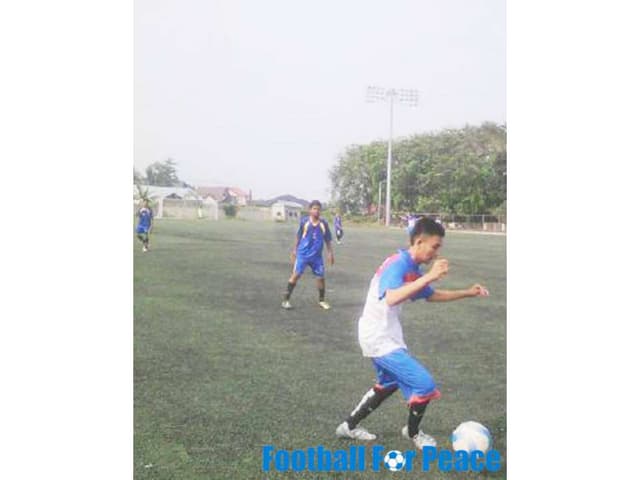 Uni papua fc kuta gle aceh held exhibition match with putra seulawah fc.