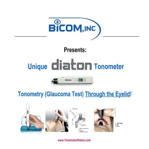 Glaucoma Test: Eye Pressure Diaton tonometer vs. Tono pen applanation ...