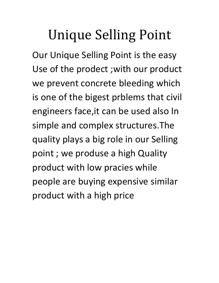 Unique Selling Point