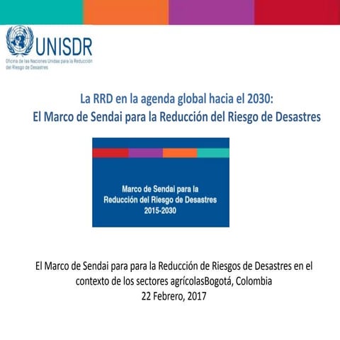 Marco de Acción de Sendai