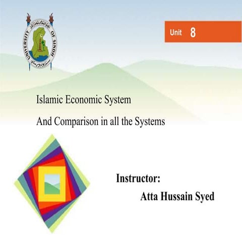 Lec 08 Islamic Economic System