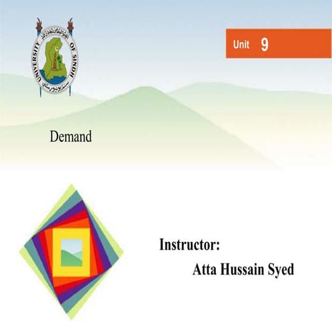 Lec 09 Demand and its meaning