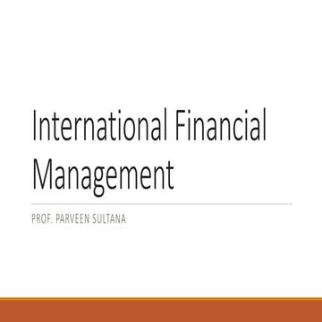 international financial management