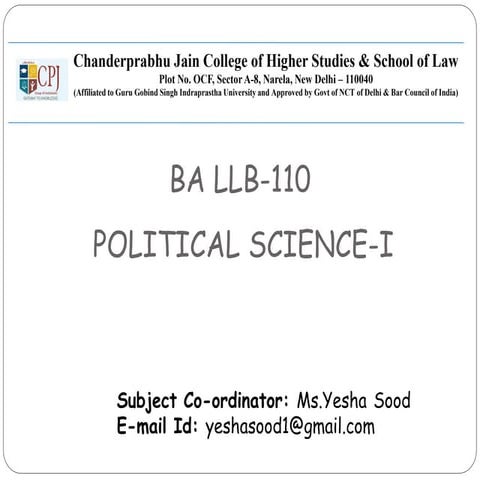 POLITICAL SCIENCE | PPTX